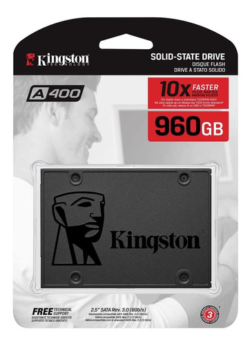 Imagen 1 de 9 de Disco Solido 960gb Kingston A400 960 Gb Ssd 1tb Pc Notebook