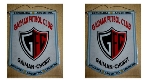 Banderin Grande 40cm Gaiman Futbol Club
