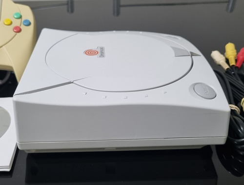 Console Sega Dreamcast Va1 Completo + 3 Jogos, Logo Vermelho. (Usado)