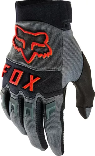 Guantes Motocross Fox Racing - Dirtpaw Ce - Gris/naranja Talle S