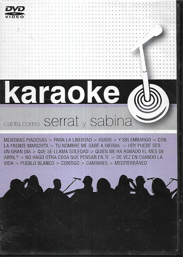 Karaoke Canta Como Joan M. Serrat Y Joaquin Sabina Dvd Nuevo