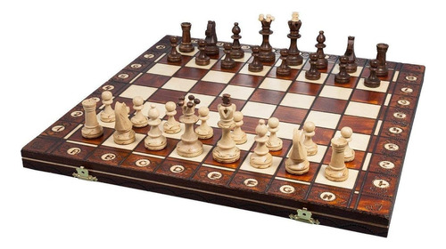 Juego De Ajedrez Tablero Y Piezas De Madera