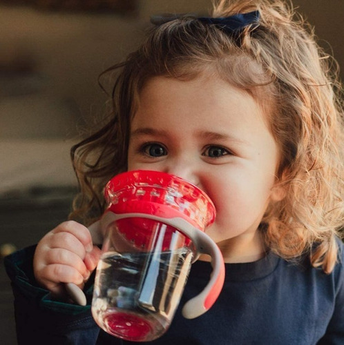 Imagen 2 de 3 de Vaso Bebe Antiderrame Con Asas Desmontable Nuby 360 Smart