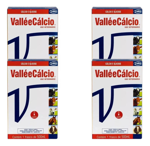 Kit 4 Unidades - Valleecalcio 500 Ml