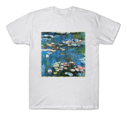 Playera Camiseta Hermosa Imagen Nenúfares Claude Monet 
