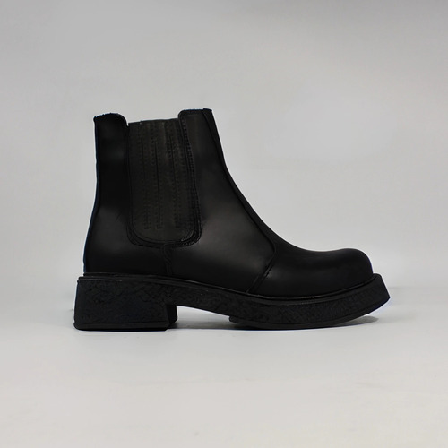 Borcegos De Mujer Botas Plataformas Negros Comodos Noruega