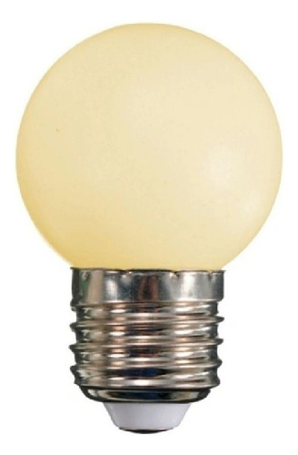 13 Peças Lâmpada Bulbo Led Bolinha 1w 220v E27 Branco Quente Luz Branco-quente