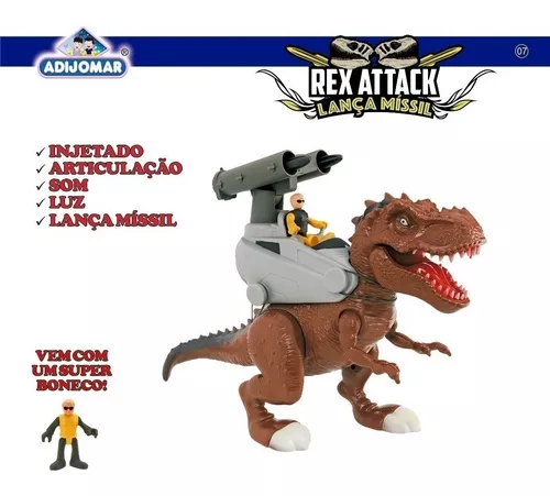 Dinossauro Rex Attack Com Carro Suspensao Alta Bigfoot em Promoção