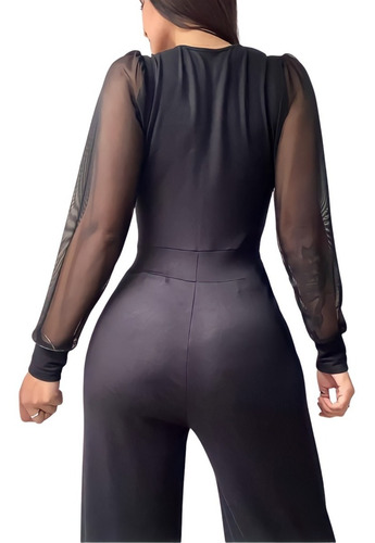 Imagen 2 de 4 de Mono Elegante De Mujer Modal Escotado Tendencia Moda
