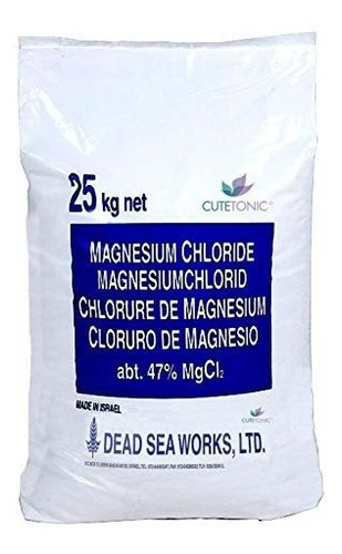 Oferta! Cloruro Magnesio 25 Kg Dead Sea Quimicaxquimicos