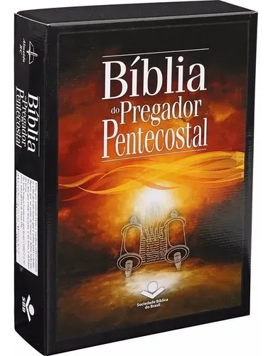 Bíblia Do Pregador Pentecostal Capa Couro Sintético Preta Almeida...