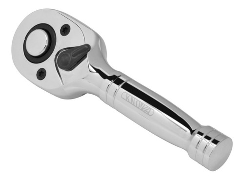 Matraca Reversible Corta 3/8" KNOVA KN 1248-S, 72 Dientes, Botón de Desacople, Cromo Vanadio, 10 cm, De uso Profesional para Espacios Reducidos