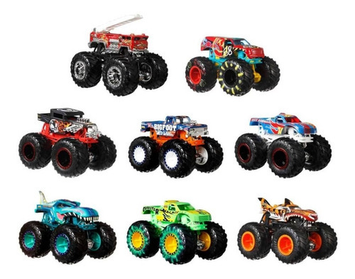 Pack Hot Wheels Monster Trucks Con 8 Pzas