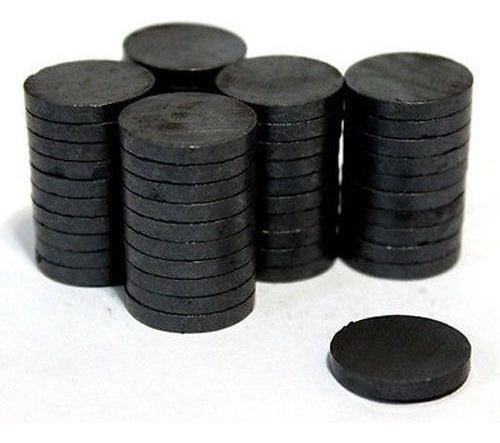 10 Piezas Imán Ferrita Redondo 25mm X 4mm 3200 Gauss