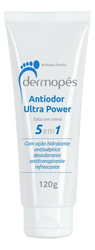 Abelha Rainha Talco Em Creme 5x1 Antiodor Ultra Power - 120g