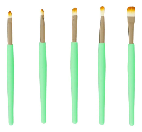 Brochas De Maquillaje Kit 20 Pzs Para Maquillaje Profesional Turquesa