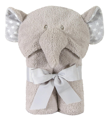 Toalla De Baño Con Capucha Stephan Baby Terry, Elefante Gris