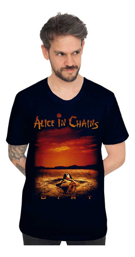 Alice In Chains Dirt 764 Rock Polera Estampada Dtf