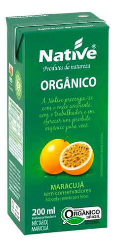 Néctar de Maracujá Orgânico Native 200ml