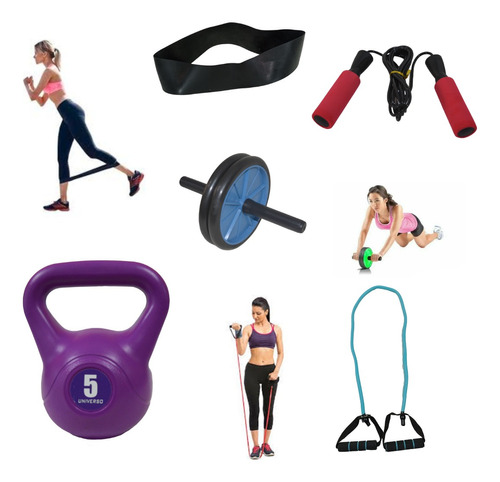 Set Kit De Entrenamiento Funcional N°9 Fitness Gym Casa