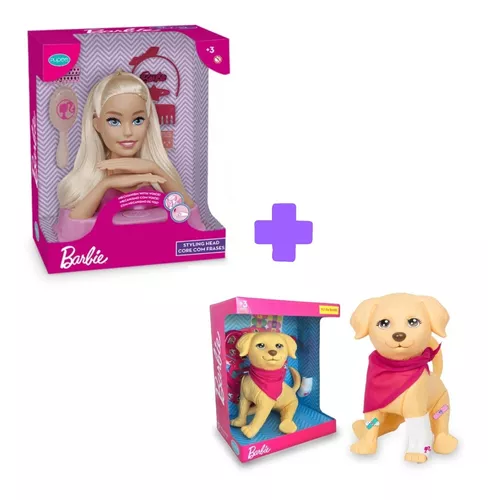 Boneca Infantil Barbie Para Pentear Com 12 Frases e Acessórios