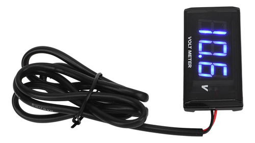 Voltímetro Universal Ultradelgado Con Pantalla Lcd Azul Para