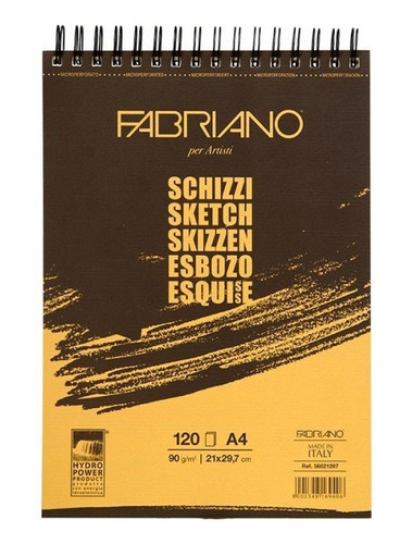 Block Para Boceto Schizzi A4 90g Espiralado  - Fabriano
