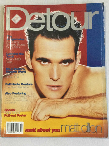 Revista Detour Matt Dillon Octubre 1997 Usa Impecable