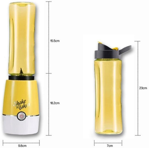Imagen 6 de 7 de Juguera Portátil Shake'n Take Licuadora 2 Vasos Batidora Ryc