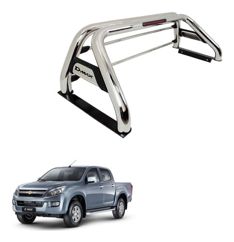 Barra Antivuelco Acero Inoxidable Chevrolet D-max 2015-2021