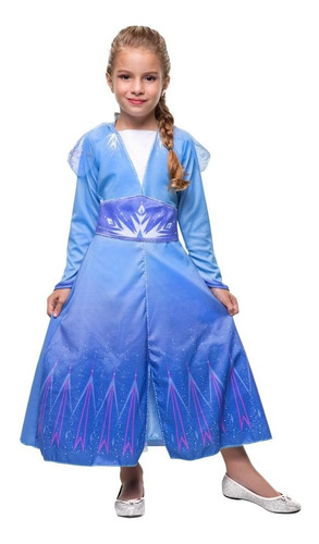 Fantasia Elsa Frozen 2 Luxo Original Disney