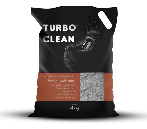 Arena Sanitaria Aglutinante Turbo Clean 4kg x 4kg de peso neto