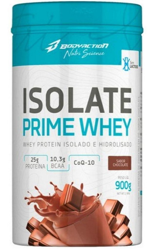 Isolate Prime Whey 900g Iso Hidro Coq-10 Stevia Chocolate