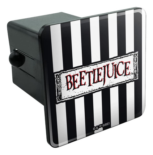 Beetlejuice Serie Animada Logotipo Tow Trailer Enganche Plug