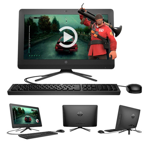 All In One Hp 205 G3 Amd Qud Core R2 4gb 1 Tera Dvd W10 Ori