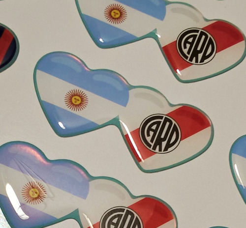 Calcos, Stickers Bandera Argentina Futbol X2 Unid