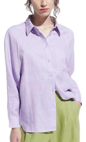 Camisa Lino Ginebra Palmer Mujer Variante De Color
