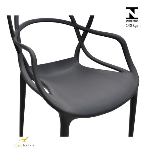 4 Cadeiras Allegra Preto Área Gourmet Lazer Jardim Cozinha