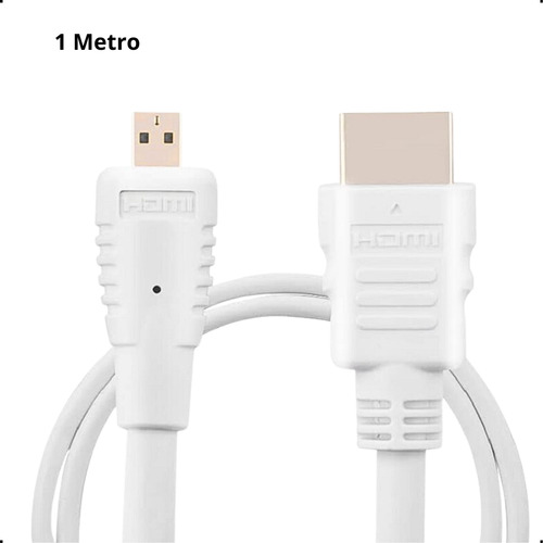 Cabo Micro Hdmi Macho Para Hdmi Macho 1mt 4k 18gbps Premium Hdmatters HDM241006