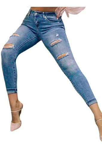 Jeans Mujer Mezclilla Suave Strech P41