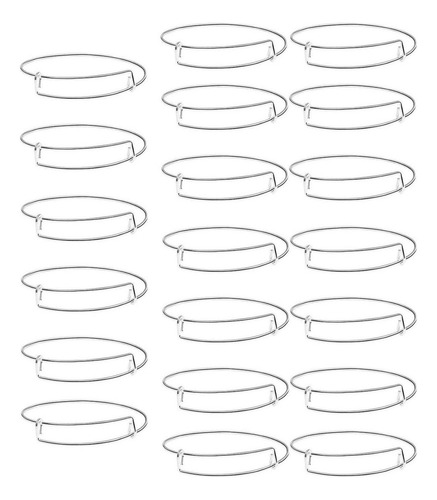 Expandable Bracelet Bracelet Silver 65mm 100 Pieces For 1