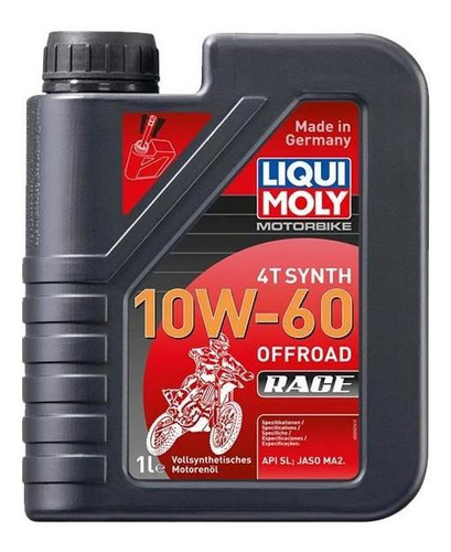 Lubricante Liqui Moly Motorbike 4t Synth 10w-60 Offroad Race