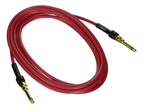 George L De 225 guage Cable Con Straight Plugs (rojo 15 foot