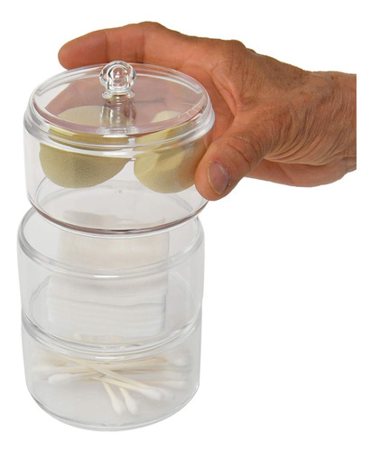 Home-x Soporte Para Bolas E Hisopos De Algodón, Almacenamien