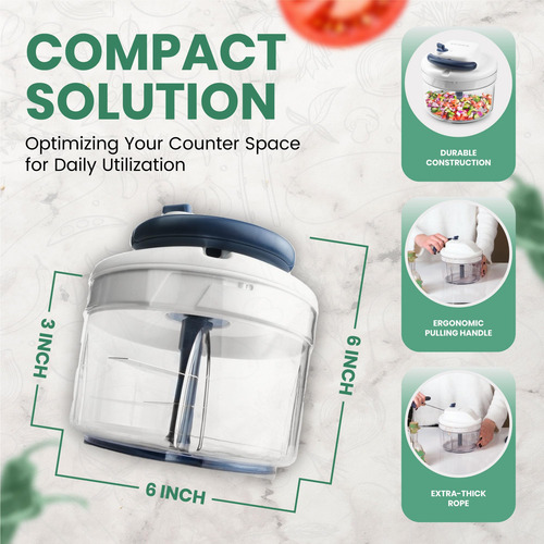 Procesador Manual De Alimentos 1.2l Marca Sin Especificar Mo Varios Colores