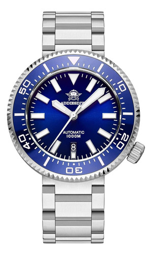 Addiesdive Reloj De Buceo Para Hombre Automático Acero Buceo