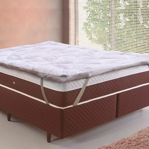 Pillow Top Toque De Plumas King 1,93x2,03 - Tessi
