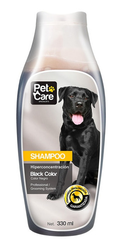 Imagen 1 de 1 de Shampoo Pet Care Groming Black Color De 330ml