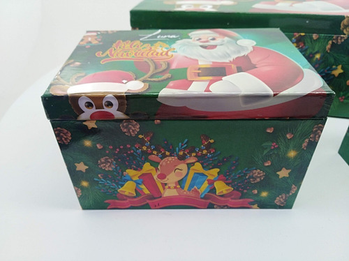 Cajas Navideñas De Madera Regalos Empresariales Familia Comp