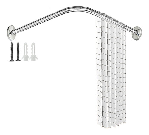 Barra Extensible Cortina De Ducha De Esquina En U 60-95cm